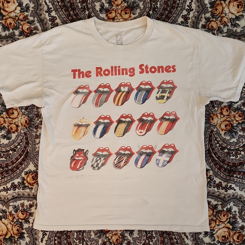 The Rolling Stones — 2015 North America Zipcode Tour Tee Size Large